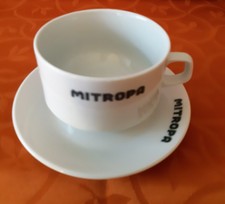 MITROPA-Geschirr, schwarze Schrift, 3. Suppentasse mit Untertasse