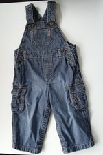 H&M L.O.O.G. Baby Jeans Hose mit Latz und Trägern Latzhose 74
