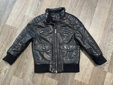 H&M Coole Lederjacke Gr.92 Kunstleder schwarz