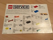 Lego Service Prospekt Broschüre Teileliste 1991 RAR TOP ZUSTAND!