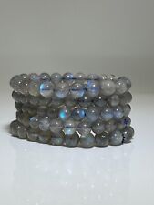 Labradorit Armband Stretch 8-12mm AAA Qualität Naturstein Edelstein Heilstein