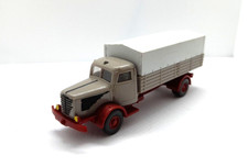 Wiking Lastwagen Laster 1/87 HO - Oldtimer Büssing Pritsche & Plane teilbemalt