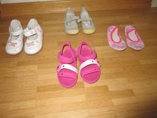 4 Paar Giesswein/Romagnoli/Crocs/Beck, Leder, Ballerinas/Sandalen, Gr. 25 *TOP**