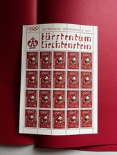 Liechtenstein 1971 Kleinbogen 552 Olympische Winterspiele 1972, postfrisch