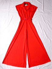 City Swingers Vintage 70er Jahre Overall - Disco - Glam - dehnbares Polyester - S/M