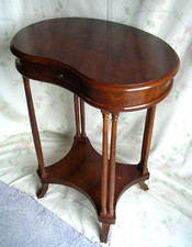 Frankreich Louis XV Tisch Beistelltisch Teetisch Holz Intarsien Schublade 1940