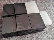 75 DVD Hüllen Konvolut weiß schwarz Cases Leer-Hülle Aufbewahrung Single Disk CD