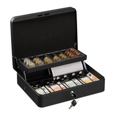 Geldkassette abschließbar Kasse Münzzählbrett Geldkasse Sparkassette Geldkasten