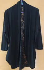 Pfeffinger Gr. 42 * tolle Shirtjacke mit viel Spitze * schwarz * ungetragen 