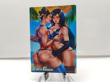 TCG Waifu Sammelkarte chun li Super Rare Full Art Card Holographic 
