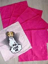 Kissen Kissenhüllen 6 Stück pink von H&M 50 x 50 cm