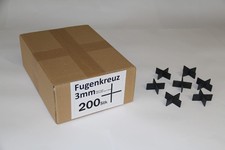 Fugenkreuze 3mm, Bauhöhe 20mm, 200 Stück im Karton Fliesen Fliesenkreuz