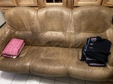 Couchgarnitur Echtleder 3-teilig