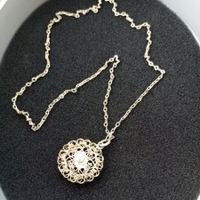 Silberhalskette Handarbeit 15,5 Cm