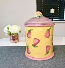 Tutti Frutti von Heather Outlaw Essex Collection bemalte Keramik Küche KANISTER