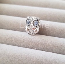 Schmuck Charm Anhänger Eule Vogel Tier 925 Silber 014