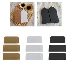 100x Kraft Papier Etiketten faltenfest praktisch langlebig Herz hohle Etiketten