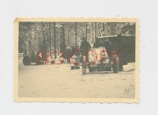 Foto WKII Soldaten mit PAK Geschütz und Halbkette KFZ im Wald Russland #27