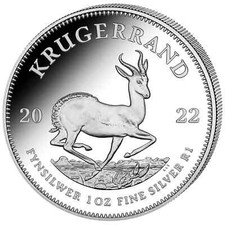 Krügerrand Silber 1 oz 999 Silber AG 2022 Südafrika 999 * Bullion*  Anlage 