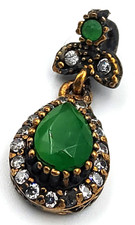 Anhänger 925er Silber Vintage Schmuck Kette Handarbeit Schmuckstein Halskette