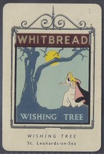 WHITBREAD-INN SCHILDER 1ST (METALL) 1949-#02- DER WUNSCHBAUM - ST. LEONARDS-ON-SEA