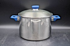 Berndes großer Topf Kochtopf Suppentopf mit Glasdeckel Edelstahl 18/10 Ø 24 cm