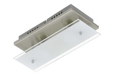 LED Deckenleuchte Briloner Tell 3596-022 Wohnraumlampe Nickel matt 2x 3 Watt
