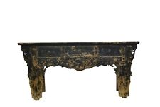 chinesische Möbel Kommode Sideboard Dielen Tisch schwarz Massivholz Wohnzimmer