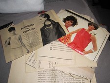 Konvolut Schnittmuster Constanze 70er Jahre Flower Power und Chanel Kleid