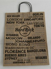 Hard Rock Cafe Tasche / Papiertüte →33cm x 25cm x 13cm←
