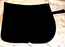 VS Sattelunterlage Schabracke schwarz Pony weich gefüttert mit Lüftungsnetz neu