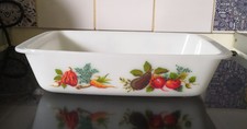 Vintage JAJ Pyrex Gärtnerei Toskana rechteckige Backofen Tisch Schale