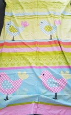 Kinder Wende-Bettbezug Bezug für Decke Vogel türkis pink grün 135x200  NEU