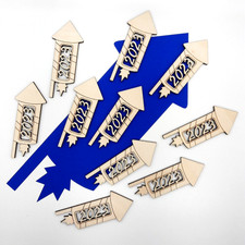 Streu 10 tlg. Silvester Neujahr 2023 Tischstreu Basteln Dekoriren Verzieren