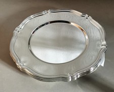 Platzteller 8x, WMF, silberfarben, poliert, 32,5 cm, sehr guter Zustand 