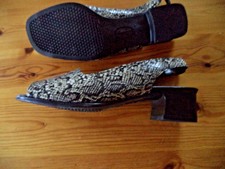 bonne forme Schuhe - Sandalen - braun/beige Schlangenoptik, Gr. 38 - NEU !