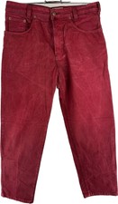 Joker Jeanshose Gr. W34 L30 Herren Jeans Hose Männer Vintage USA Rot Hosen