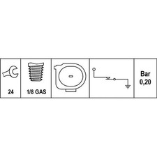 HELLA Öldruckschalter z. Bsp. für MITSUBISHI