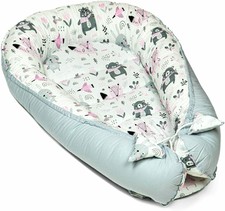 Babynest Kokon Neugeborene - Handmade Baby Nestchen aus Baumwolle 