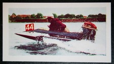 Aussenborder Boot Racing Original 1950's Karte fb21p