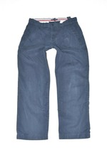 Tommy Hilfiger Herren Baumwolle Straight Leg Blau Hose Hose Größe w34" l30"