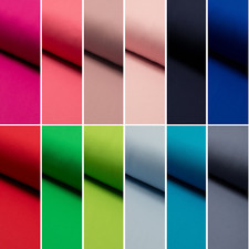 Jersey Uni Stoff - Meterware - OEKO TEX - Baumwollstoff - Einfarbig +40 Farben