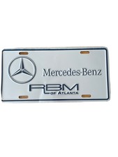 Mercedes-Benz RBM of Atlanta Nummernschild aus den USA Vintage Blechschild Deko