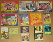 Paket 15 Teile Spiele CD Bücher Puzzle Mädchen 4- 6 Jahre Ravensburger komplett