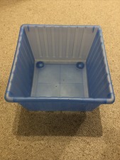 Ikea • Vessla • Spielzeugkiste auf Rollen • blau • 39 x 39 cm