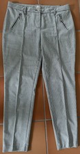 Christian Berg Stoffhose Gr 40 Pepita-Muster Schwarz-weiß