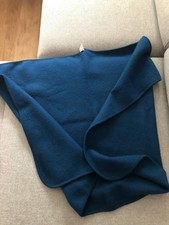 Babydecke von ENGEL Schurwolle dunkelblau wie NEU