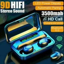 TWS 9D Kopfhörer Bluetooth 5.0 Touch Control In-Ear Ohrhörer Wireless Headset.