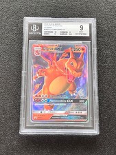 Pokemon Karte Glurak GX Hidden Fates Tin Promo SM211 BGS Mint 9 Deutsch
