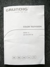 Original GRUNDIG TV Bedienungsanleitung Gebrauchsanweisung LCD38-5701BS /DAVIO15